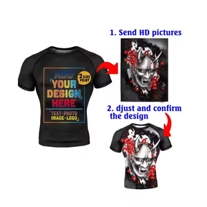 Rashguard de BJJ de Marca Privada, Ropa de Grappling de MMA, Rashguard de BJJ con Logotipo Personalizado para Academias de Jiu Jitsu - Product Image 1