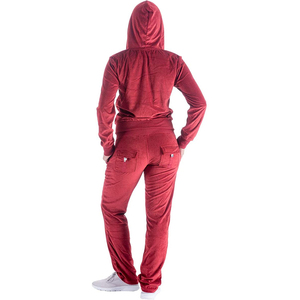 Chándal informal de moda, chándal de terciopelo para mujer, conjunto de 2 piezas, sudadera con cremallera recortada para mujer, chándales de terciopelo, conjunto de terciopelo 2026 - Product Image 2