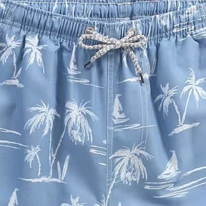 Pantalones cortos de playa de verano informales de peso ligero de calidad superior para hombre, pantalones cortos de playa transpirables de secado rápido con cintura elástica para hombre - Product Image 5