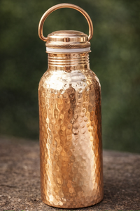 Botella de cobre para beber a diario, botella de agua de cobre para uso doméstico de 500 ml, botella de cobre para yoga y bienestar, botella de cobre para meditación - Product Image 4