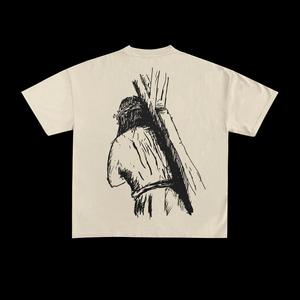 T-shirt pour homme de qualité supérieure, imprimé graphique, col rond, coupe ample, fabricant professionnel - Product Image 4