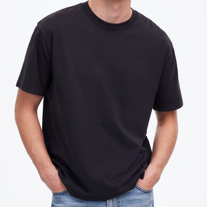 เสื้อยืดเจอร์ซีย์นิตสีน้ำเงินรอยัลทรงบ็อกซี่ฟิตสำหรับผู้ชาย คุณภาพพรีเมียม ระบายอากาศได้ดี ผลิตตามสั่ง สำหรับการส่งออก B2B - Product Image 4