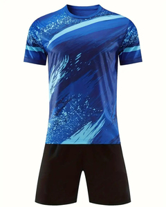 Kit de uniforme de fútbol de corte automatizado, juego de camiseta de fútbol con calcetines para entusiastas del deporte - Product Image 1