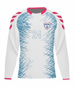 Maillots de football OEM de haute qualité en polyester 100 % avec impression par transfert thermique, dégradé de couleurs, nom d'équipe personnalisé, unisexe, pour adultes - Product Image 5