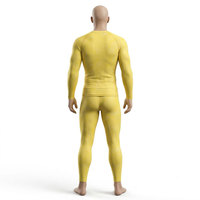 Ensemble Rash Guard Homme à Manches Longues et Compression, Tenue de Sport Haute Élasticité pour Fitness, Entraînement et Course à Pied