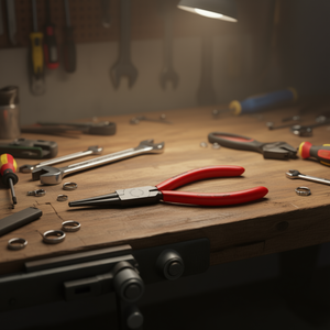 For Knipex <b>Long</b> <b>Nose</b> Pliers Black Anodized with Polished Head Plastic Coated Handles Smooth Gripping Jaws - Product Image 3