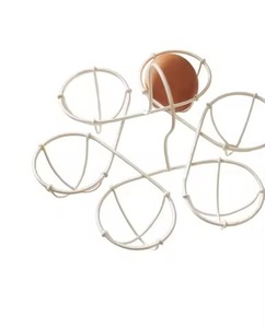 High Quality Eco-Friendly Durable Black Coated Double Rack Modern Wooden <b>Egg</b> Holder Stand Natural Finish Convenient Holding - Product Image 6