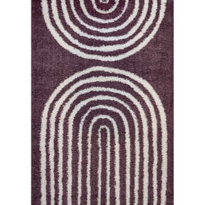 Alfombra Rectangular de Felpa Morada Netline Home Moodi - Product Image 1