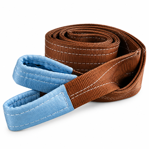 Eslinga de cincha de poliéster de doble capa con ojos dobles para manipulación de bobinas de acero, 6 toneladas, disponible para pedidos al por mayor de fábrica en Vietnam - Product Image 6
