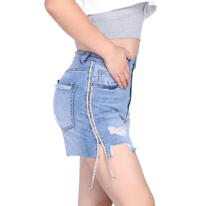 High Womens Dresses Streetwear Baggy Jeans Biker Para Ladies Sexy Set Mujeres Biker Shorts Set - Product Image 2