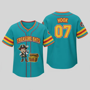 Venta caliente Tops Camisetas de béisbol Ropa deportiva personalizada Tallas grandes Jersey de softball personalizado barato para niños y jóvenes - Product Image 4
