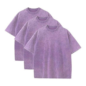 Couleur personnalisée lavage à l'acide anti-rides Vintage Ringer T-Shirt pour les hommes 100% coton grande taille avec logo Design - Product Image 1