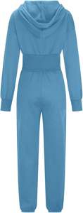 High Quality Women's Two-Piece Tracksuit Set-Long Sleeve <b>Full</b> <b>Zip</b> Crop Hoodie <b>Sweatshirt</b> with Jogger Pants, Pockets-Lounge Wear - Product Image 3