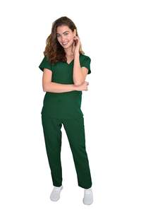 Trajes de fregado personalizados al por mayor de primera calidad, conjuntos de uniformes médicos de enfermería y hospitales, conjunto de uniformes de Jogger de algodón Unisex - Product Image 4