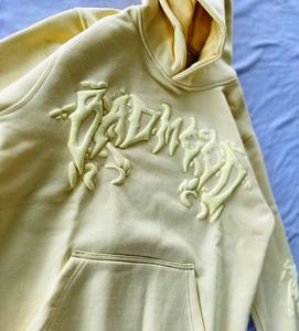 Sweat à capuche unisexe en coton surdimensionné de haute qualité pour hommes Vente en gros Personnaliser 3D Puff Printing logo Hoodies pour hommes - Product Image 6