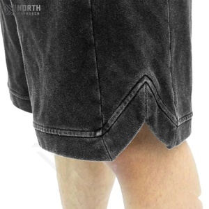 Pantalones Cortos Deportivos de Verano para Hombre al por Mayor, Estilo Casual, Secado Rápido, Ajuste Holgado, Lavado Ácido Vintage, Estilo Urbano, Tela de Lona, Talla XS - Product Image 3