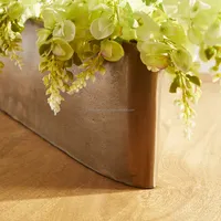 Vase à fleurs vintage en aluminium chromé, fait main, écologique, de luxe, pour la maison et le jardin, design révolutionnaire, pour acheteurs mondiaux