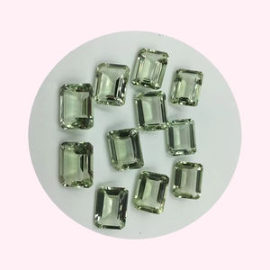 Vente en gros 14x10mm octogone coupe vert améthyste émeraude pierre précieuse de haute qualité naturelle avec une beauté magnifique pour les bijoux - Product Image 1