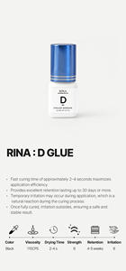 Pegamento para Extensión de Pestañas Tipo D RINA KOREA, Pegamento Coreano Súper Perfecto para Pestañas de Volumen - Product Image 2