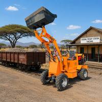 Chargeuse frontale diesel compacte et abordable YGZG, véhicule de travail mécanique tout-terrain de qualité ingénierie pour travaux d'excavation et de carrière