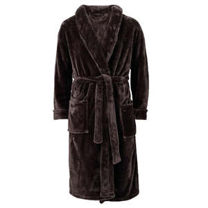 Peignoir en flanelle épaissie pour hommes 100% coton hiver garder au chaud manches longues décontracté maison vêtements Simple confortable - Product Image 3