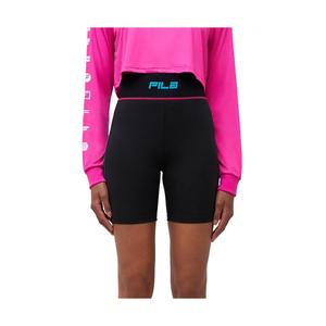 Short de cyclisme actif Fila Nala pour femme en couleurs noir/aqua/rose |   100% authentique - Product Image 3