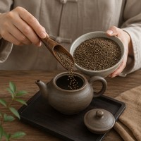 Graines de Perilla Torréfiées à Sec de Qualité Supérieure, Directement de l'Usine, pour Mélanges de Thé, Utilisation Culinaire et Industrie Agroalimentaire