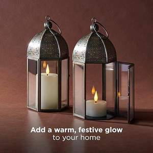 Farol de Vela de Metal de Acero Inoxidable Indio Hecho a Mano, Centro de Mesa, Iluminación para Patio Exterior - Product Image 3