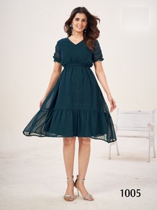 Colección de verano de calidad estándar Diseñador Kurti Heavy Georgette Butti para mujer Ropa disponible a precio de exportación - Product Image 3