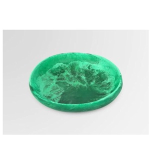 Bol à salade en résine personnalisable en gros, plateaux de service, vaisselle multicolores pour un usage domestique, disponible en plusieurs couleurs, assiette en résine - Product Image 2