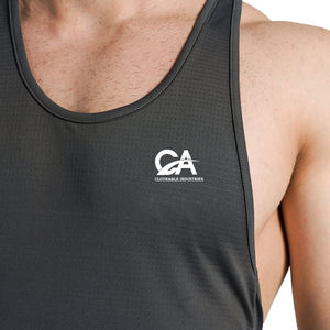 Camiseta sin mangas de verano para hombre de alta calidad 2025, camiseta sin mangas con logotipo de Color personalizado para gimnasio, camiseta muscular para hombre a la venta - Product Image 5