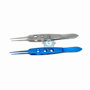 Pince à épiler ophtalmique à dents droites avec logo personnalisé Instrument chirurgical des yeux en acier inoxydable - Product Image 4