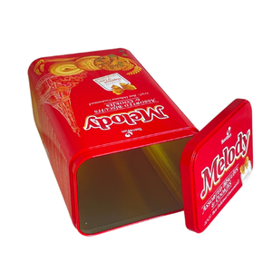 Caja de lata metálica hermética personalizable al por mayor nuevo contenedor de almacenamiento de alimentos reciclable para galletas té perfume chocolate - Product Image 2