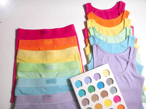 Conjunto de 2 Piezas de Ropa de Estar de Manga Larga con Canalé de Algodón, Logotipo Personalizado, Talla Grande para Mujer, Impermeable, de Secado Rápido, Estilo Hip Hop - Product Image 2