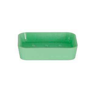 Portasapone MSV in poliestere/gomma verde, 11,8 x 8,8 x 2,7 cm - Product Image 1