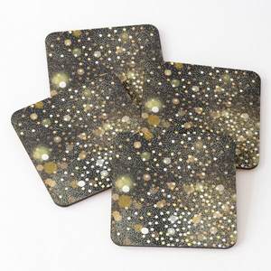 Sous-verre en bois massif d'acacia imprimé abordable anti-dérapant ensemble de dessous de verre antidérapant tapis d'isolation pour la maison à Star Crafts India - Product Image 2