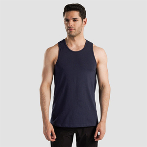 Débardeur en coton à séchage rapide pour hommes OEM gilet de sport décontracté de style de rue avec des maillots de corps surdimensionnés sans manches vente en gros - Product Image 1