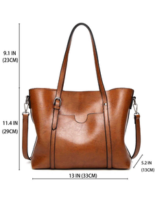 Bolsos de Mano de Cuero para Mujer, Nuevo Modelo 2024, Estilo Más Vendido, Bolso de Mano de Cuero 100% Genuino, Bolsos de Lujo para Mujer - Product Image 3