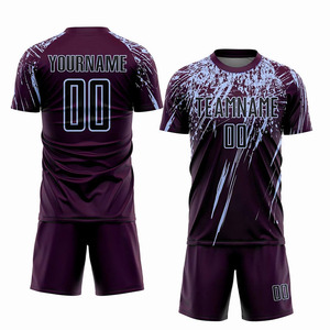 2025 uniforme de fútbol Unisex 100% poliéster último diseño Venta caliente desgaste transpirable Kit de fútbol - Product Image 2