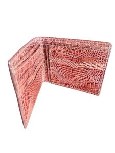 Portefeuille court en cuir de vachette véritable fait à la main de luxe pour hommes 100% fermeture ouverte - Product Image 3