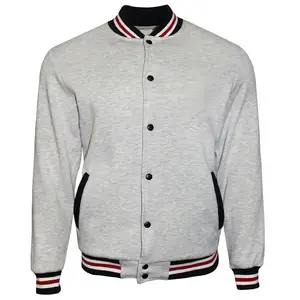 Hochwertige College Wolle Blank Bomber Custom Sport Herbst Plain Jacken Herren White Varsity Jacke Frauen & Männer