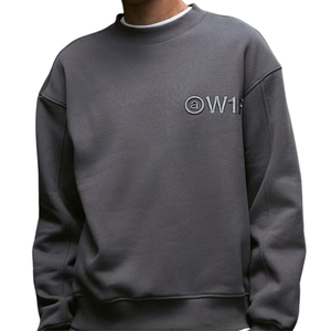 Sweat-shirt pour homme en mélange de coton de haute qualité, col rond, style décontracté, couleur et logo personnalisables, pour l'hiver, effet délavé - Product Image 1
