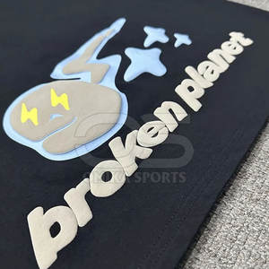 เสื้อยืดพิมพ์ลายพองสำหรับผู้ชายเทรนด์เมืองเสื้อยืดพิมพ์ลาย3D ไม่เหมือนใคร - Product Image 4