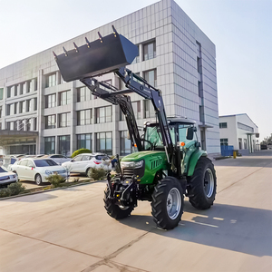 Used Farm Tractor 50HP 60HP 70HP Chinese Engine 4WD Wheel Agricultural <b>Machine</b> Tractor With Enclosed Cabin - Product Image 3