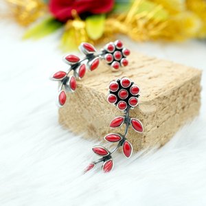 Boucles d'oreilles en cristal fin en argent sterling 925 avec cadeau d'anniversaire parfait pour les filles et les femmes - Product Image 2