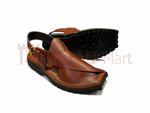 Hermosa Sandalia de cuero puro para hombres de color en tarifa al por mayor en color negro hecho a mano Peshawari Khari para hombres 2025 - Product Image 5