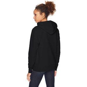 Blushy <b>Black</b> New Collection Cotton Fit style <b>Hoodie</b> Thick Fleece Drop Shoulder <b>Plain</b> Blank Custom Women Hoodies Manufacturer - Product Image 5
