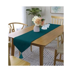 Mehendi Colour Turkish Style Embroidered 100% Organic Cotton GOTS Certified Luxury Elegant Wedding Rectangular <b>Table</b> <b>Runners</b> - Product Image 6