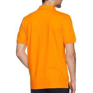 เสื้อโปโลกอล์ฟแขนสั้นของผู้ชายพิมพ์ลายแบบไม่ยับไม่ยับสำหรับ OEM สไตล์ลำลองปักสีพื้น - Product Image 2