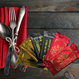 Toallitas de limpieza en húmedo desechables no tejidas de tamaño de viaje, textura suave para llevar, limpieza después de comer, impresión personalizada - Product Image 1